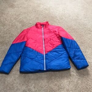 Chubbies medium mens pink/ blue puffer jacket.